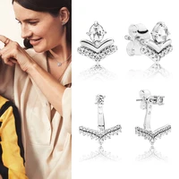100 925 %d1%81%d0%b5%d1%80%d1%8c%d0%b3%d0%b8 silver pan earrings fashion classic wish pan earrings for women wedding gift fashion jewelry