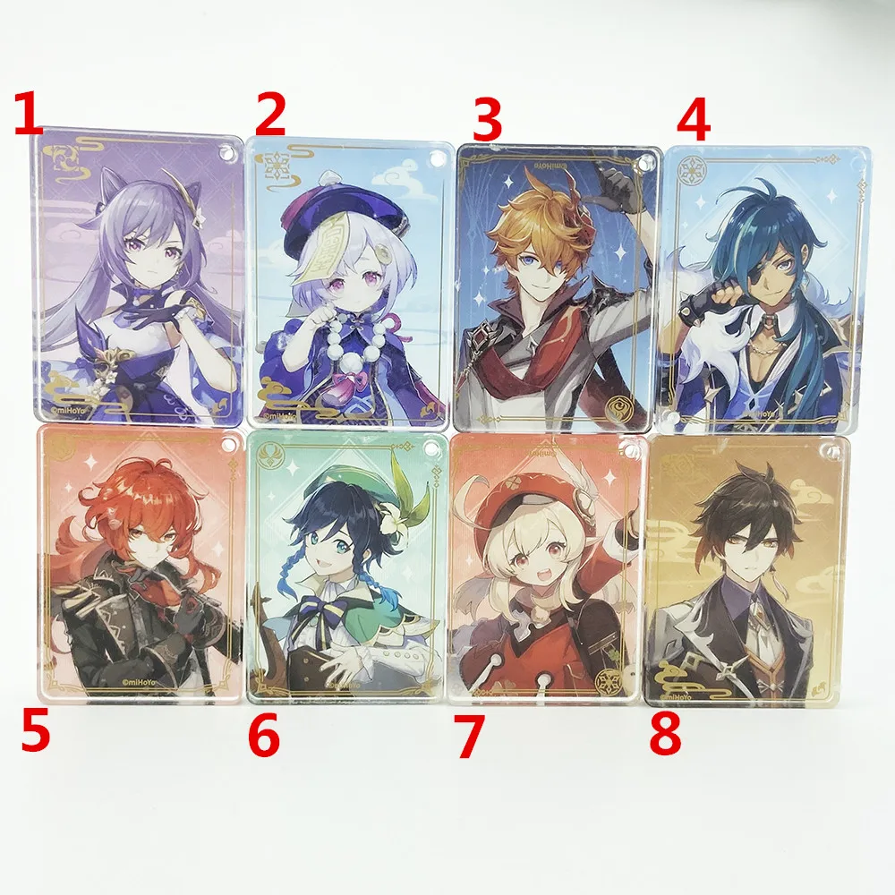 

Genshin Impact аниме акриловый брелок для ключей кольцо для гонок ремни для косплея