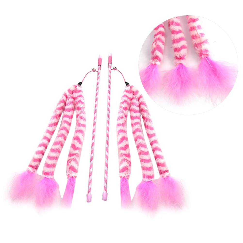

2Pcs Supplies Creative Practical Cat Charmer Wand Cat Accessories for Cat Dog