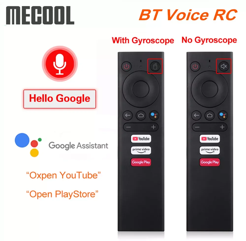 

Mecool BT Voice Remote Control Replacement Air Mouse for Android TV Box Mecool KM6 KM3 KM1 ATV Google Voice TVBox