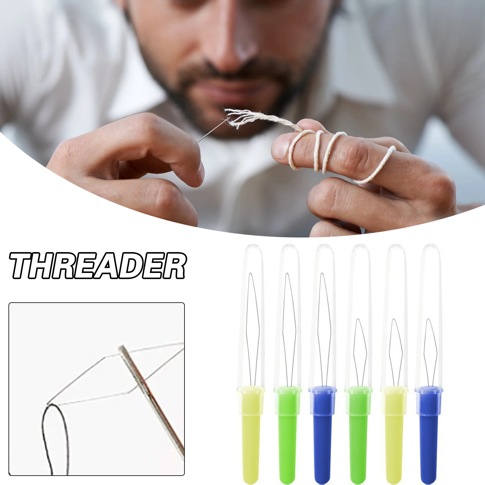 

Household Automatic Threader Multipurpose Sewing Machine Mini Thread Guide Easy Operation Sewing Threaders Sewing Tools