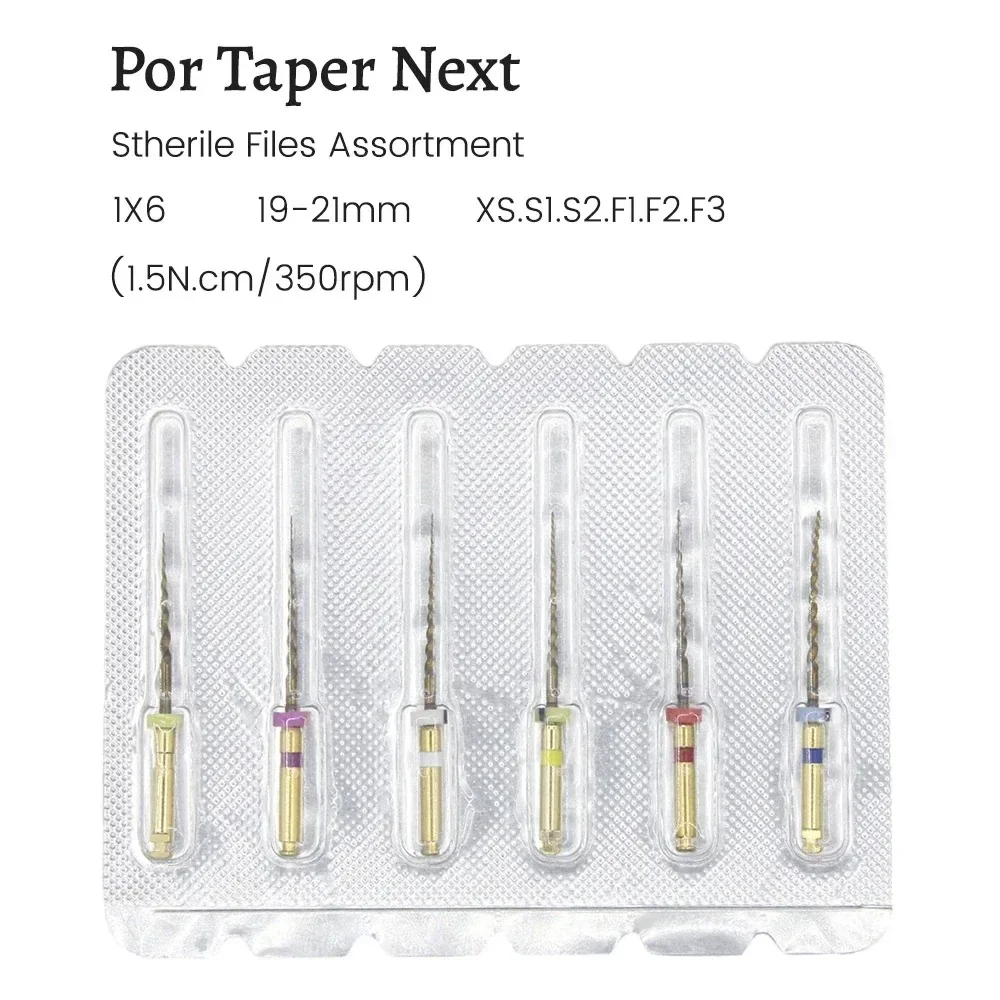 AG 6 шт. стоматологические эндодонтические файлы золотой эндодонтический