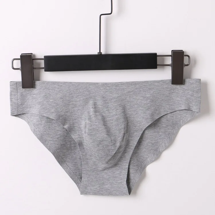 Men's Seamless Brief Briefs Modal Low Waist Sexy 3D Shorts 3PCS