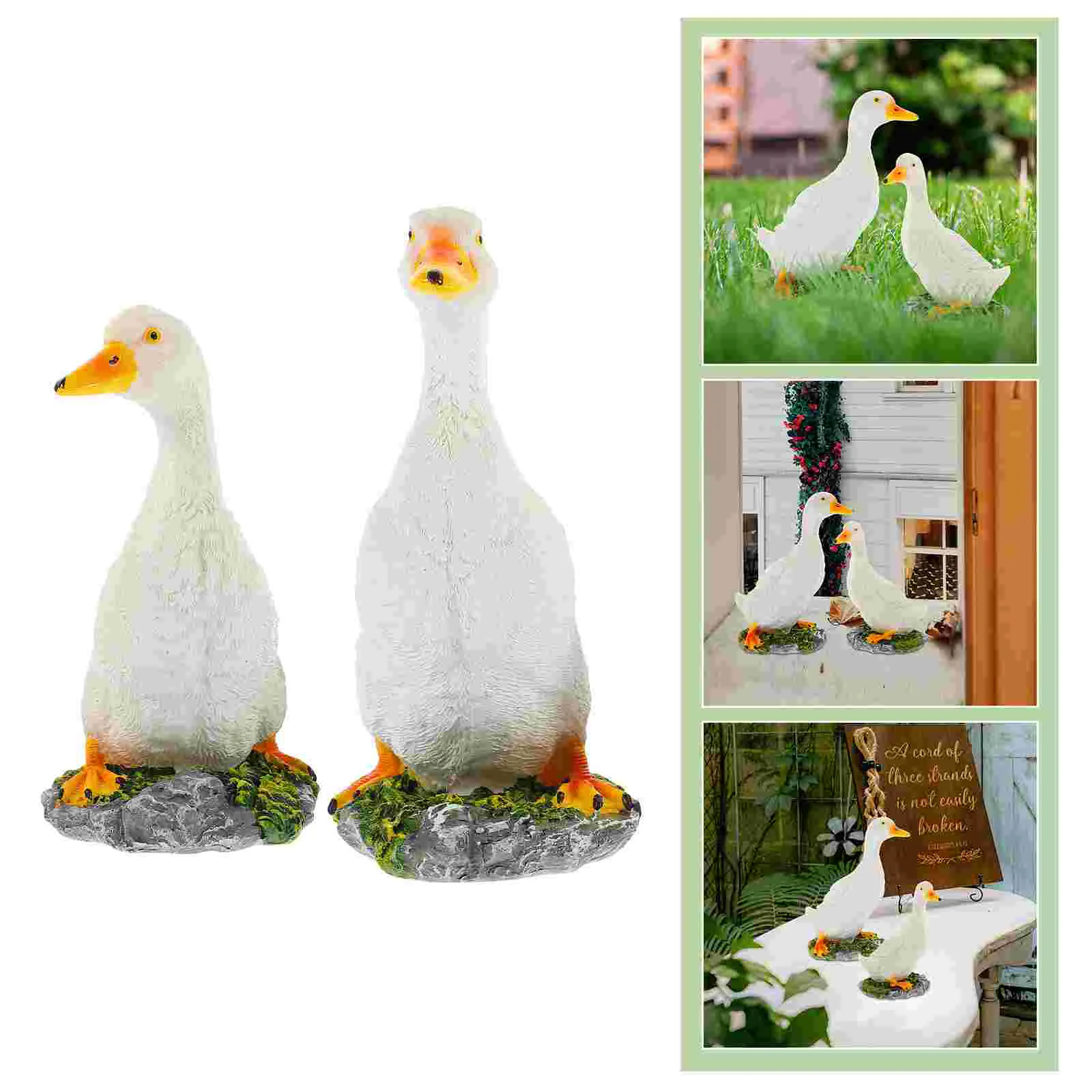 

Duck Statues Garden Accessories Fake Model Ornament Decors Ornaments Simulated Modeling Decorative Figurine