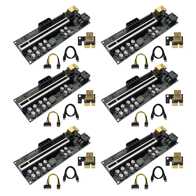 

VER018 Plus PCI-E Райзер 1X до 16X Райзер карта GPU Райзер карта расширения PCIE USB3.0 кабель для майнинга биткоинов ETH