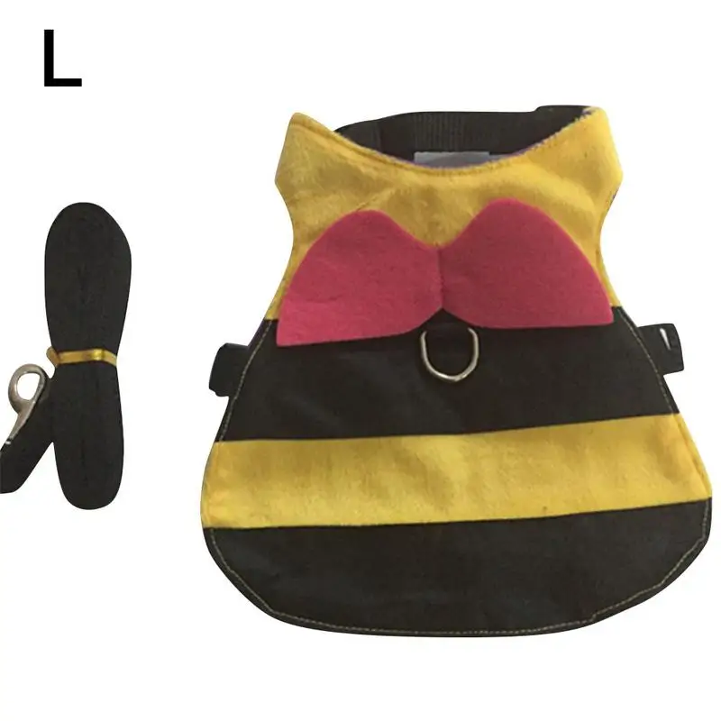 

Rabbit Leash Chest Strap Ferret Guinea Pig Bunny Hamster Puppy Bowknot Chest Strap Harness Pet Supplies Bees Traction Rope