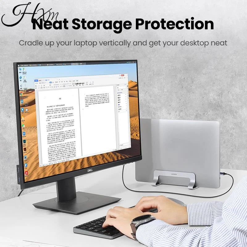 

Vertical Laptop Stand Holder For MacBook Air Pro Aluminum Foldable Notebook Stand Laptop Support MacBook Pro Tablet Stand