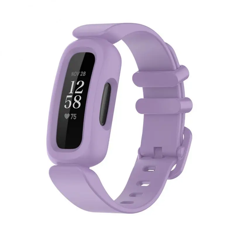 Цельный силиконовый ремешок для Fitbit Ace3 сменный Inspire2 спортивный браслет |