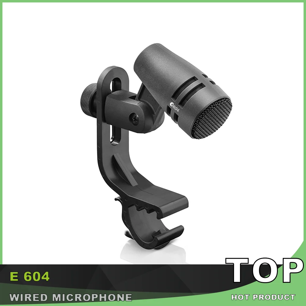 E604 e 604 Wired Microphone Heart-Shaped Instrument Dynamic Mic e604 With Clip Arm Mount For Drum Recording