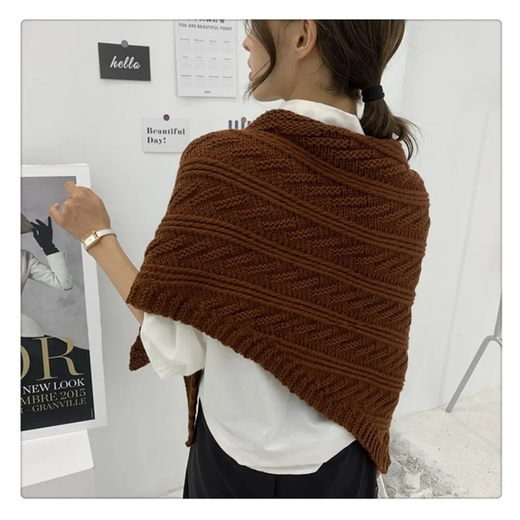 

Women Shawl Wraps Shoulder Scarf Clothing Decoration Triangular Dressing