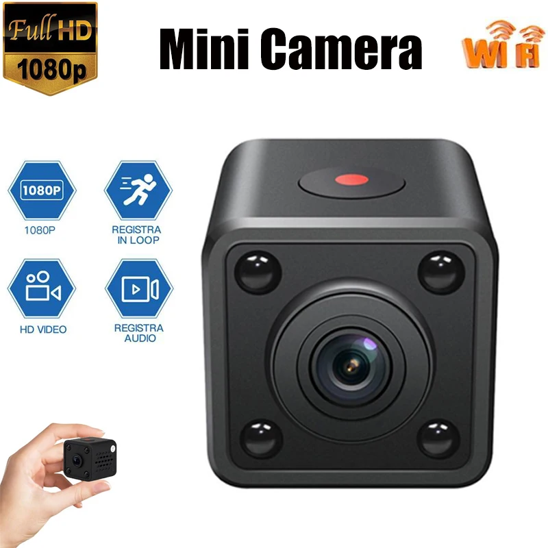 

Миниатюрная Ip-камера HD 1080P Wi-Fi, беспроводная микро-камера видеонаблюдения с функцией ночного видения для умного дома, маленькая видеокамера