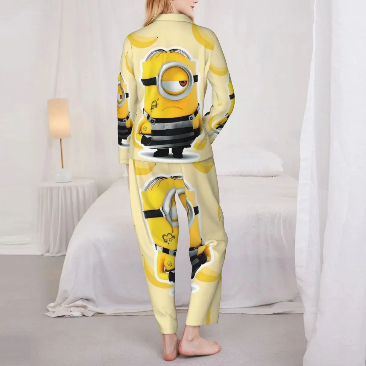 Женские пижамы Minions комплект из 2 предметов домашняя одежда женская пижама