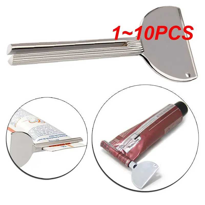 

1~10PCS Tube Toothpaste Squeezer Wrenches Roller Dispenser Toothpaste Wringer Tool Metal Hair Dye Color Key Bathroom Accessories