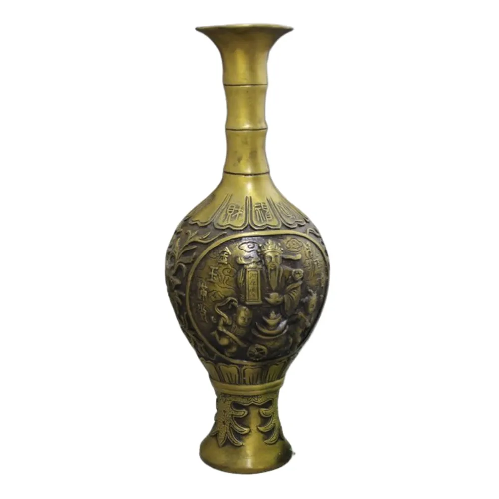 Ретро латунная ваза Бога китайская лампа домашний декор гостиной в современном