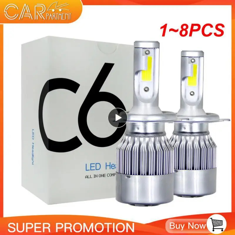 

1~8PCS automobile led headlamp Headlights Waterproof IP68 Low Beam Lamp Auto Exterior Decor Accessories 36W H4 H7 H11