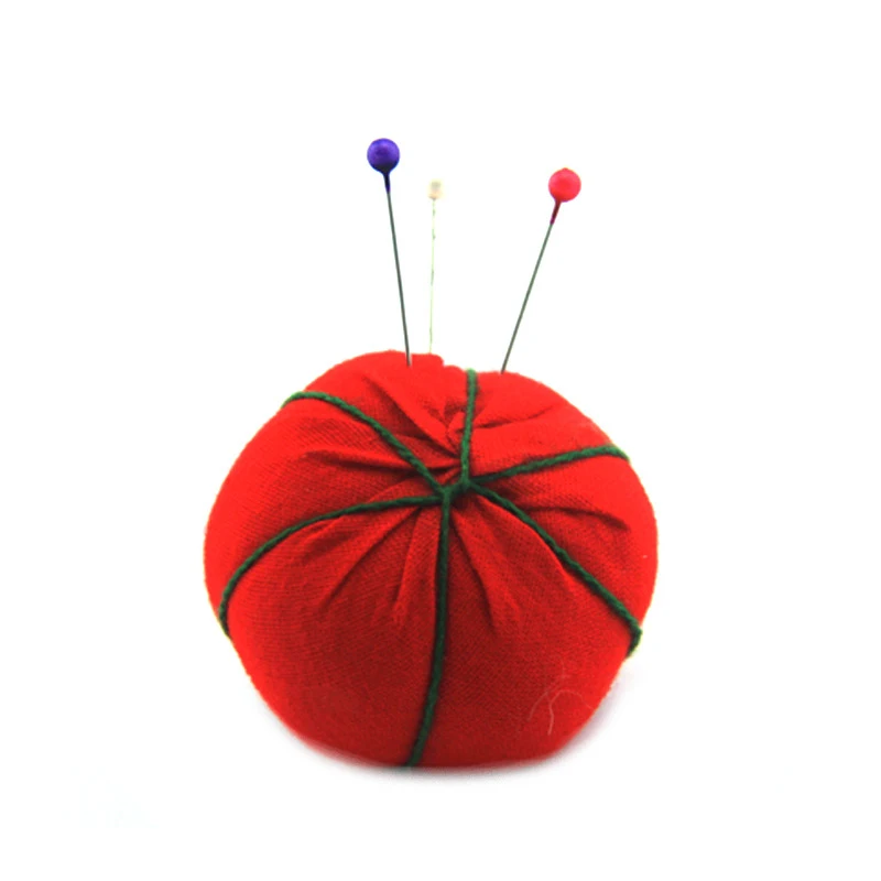 Томатная игольница шарообразной формы для шитья Tomato Ball Shaped Sewing Needle Pin Cushion DIY Cross Stitch Tool Pincushions With Elastic Wrist Belt Accessories