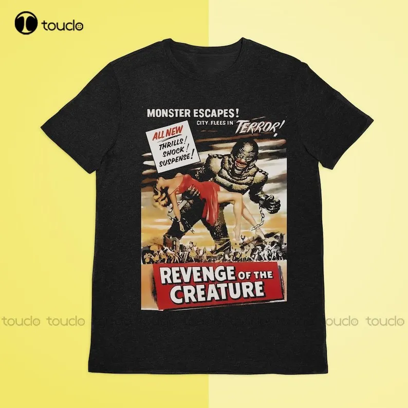 

Revenge Of The Creature T-Shirt, Retro Movies T-Shirt, Horror Shirt, Goth T-Shirt, Skull Shirt Digital Printing Tee Shirts