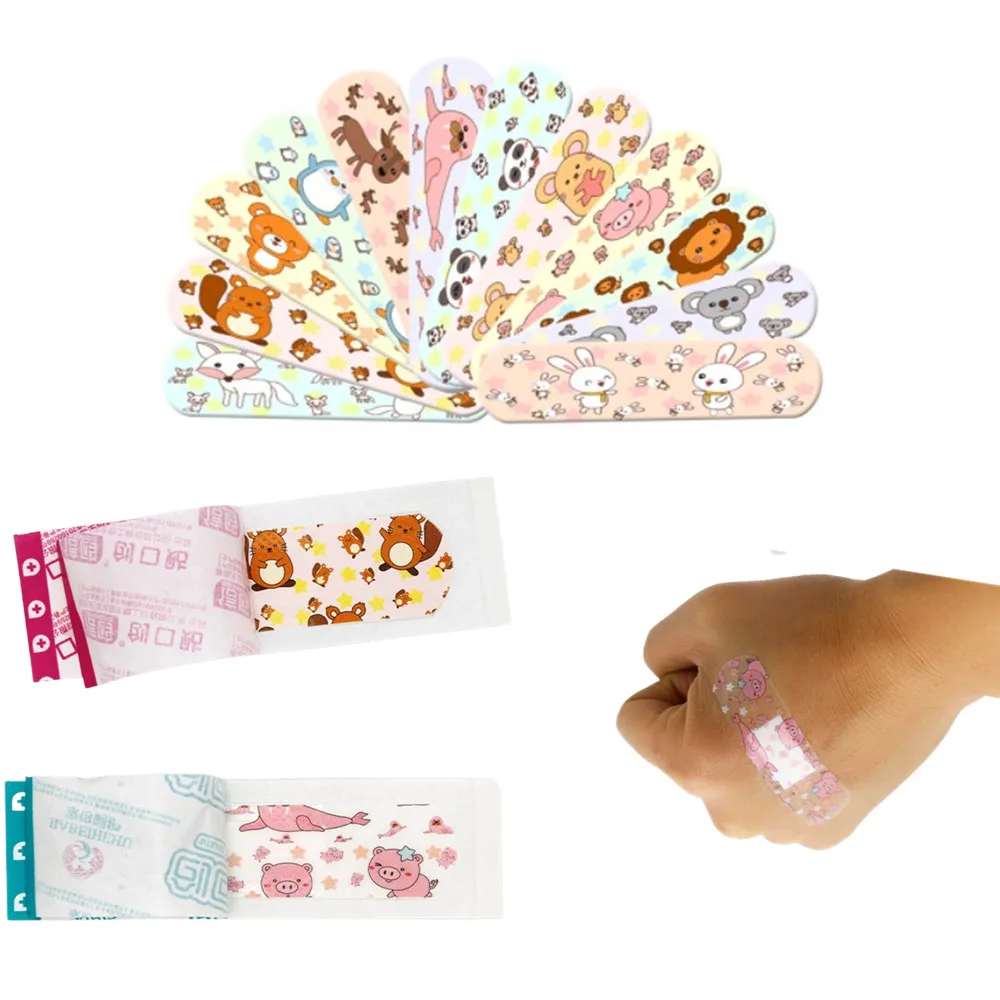 

100 шт./лот прозрачные медицинские пластыри, водонепроницаемые повязки на рану, Симпатичные дышащие медицинские пластыри для оказания перво...