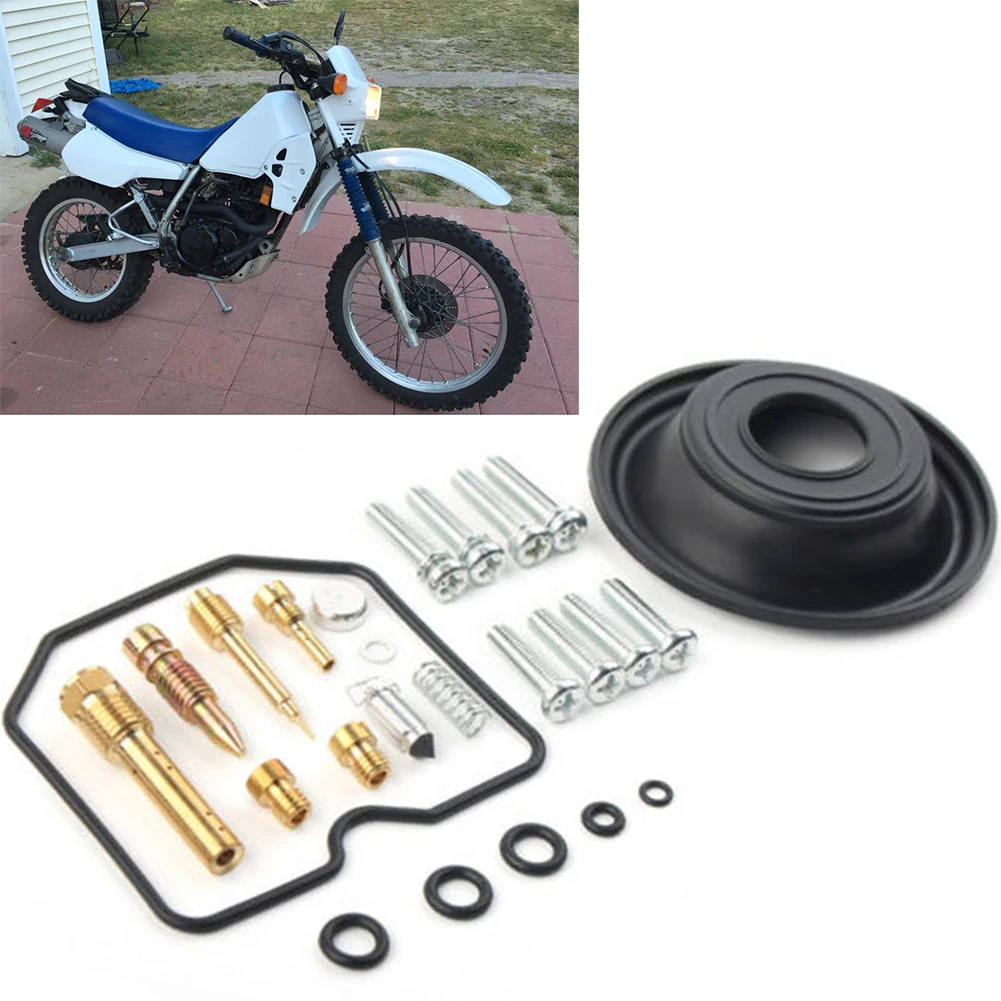 

Motorcycle Carburetor Repair Kit Rebuild Spare Replacement Part Compatible For Kawasaki KLR250 1987-2002