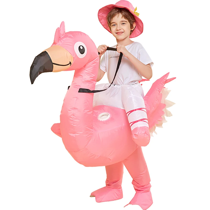 

Funny Bunny Inflatable Costume Kids Riding On Flamingo Costumes Fancy Dress Party Unicorn Halloween Cosplay Costume for Adult