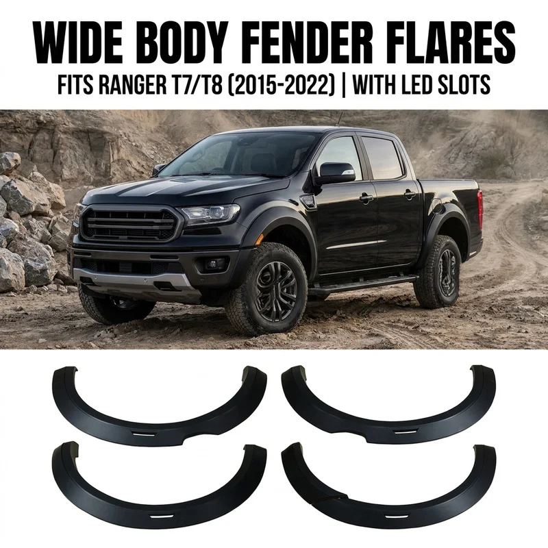Фото Автоаксессуары: Расширители колесных арок серии Wide-Body с LED-подсветкой для Ranger T7 T8 Pickup 4X4, внешний тюнинг №3