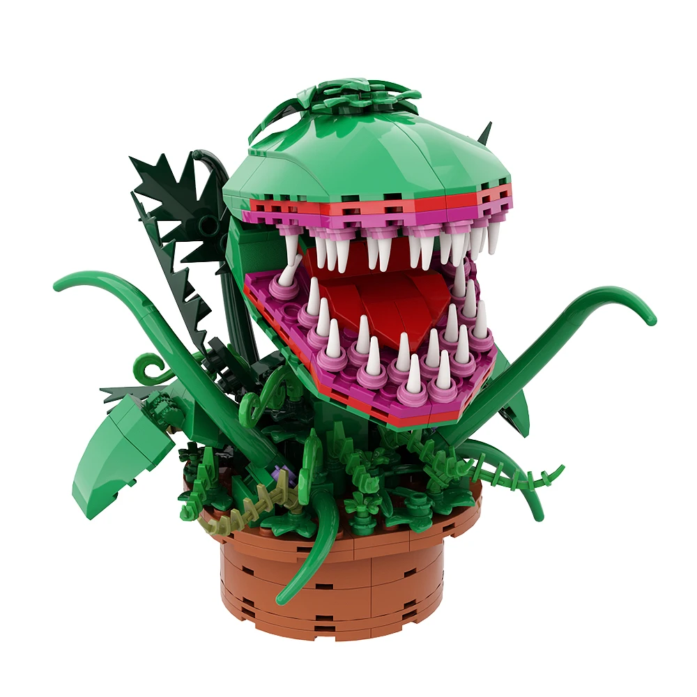 

Gobrick MOC горшечные растения Cannibal цветы строительные блоки для фильма Одри II-Маленький Магазин ужасов цветы кирпичи игрушки подарки