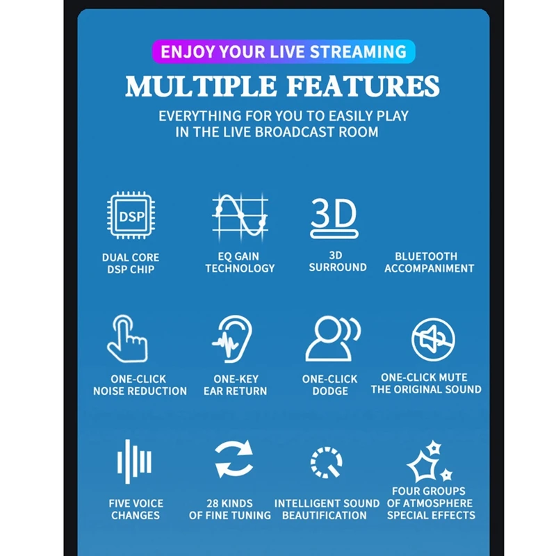 Универсальный голосовой преобразователь мини-звуковая карта несколько звуковых