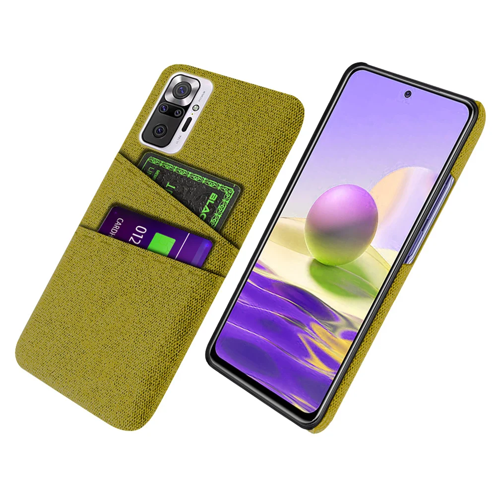 

Redmi Note 10 Pro For Xiaomi Redmi Note 10 Pro Case Fabric Dual Card Cover For Xiaomi Note 10 Pro Note 10Pro Max Coque 6.67''