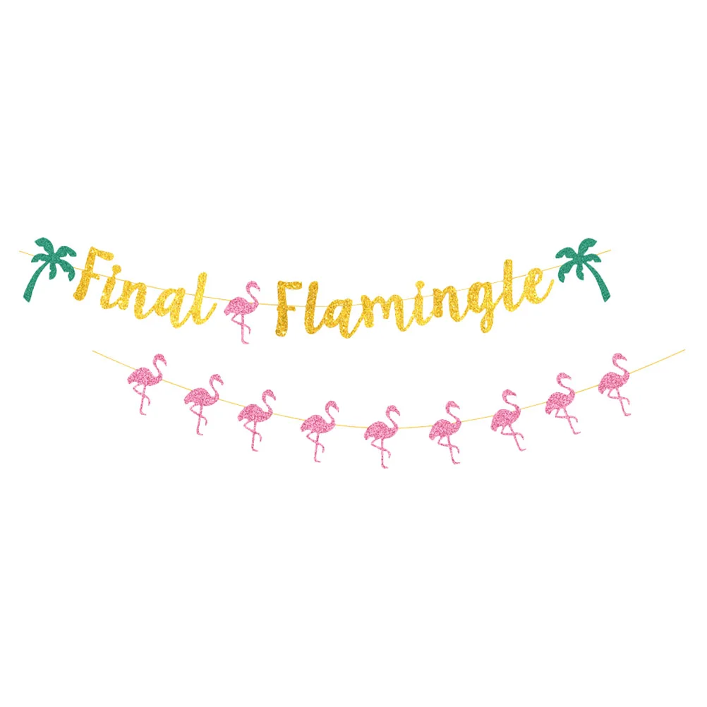 

Banner Partybunting Decoration Hawaiian Garland Luau Bachelorette Tropical Flag Hanging Hawaii Birthdaydecorations Sign