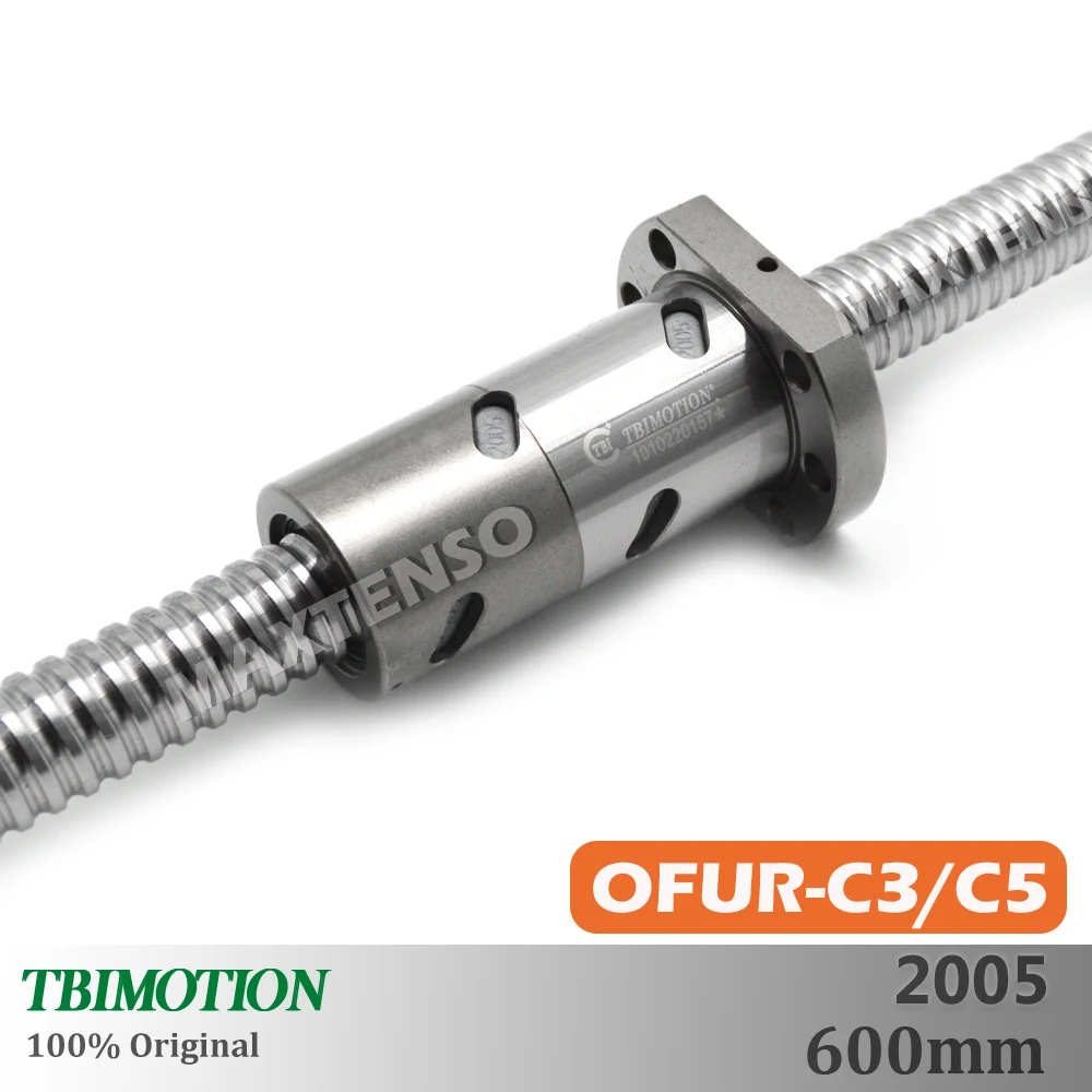 TBI C3 C5 2005 шариковый винт R20 Lead 5 мм 600 DFUR2005 OFUR2005 шариковая гайка CNC Анти Обратный