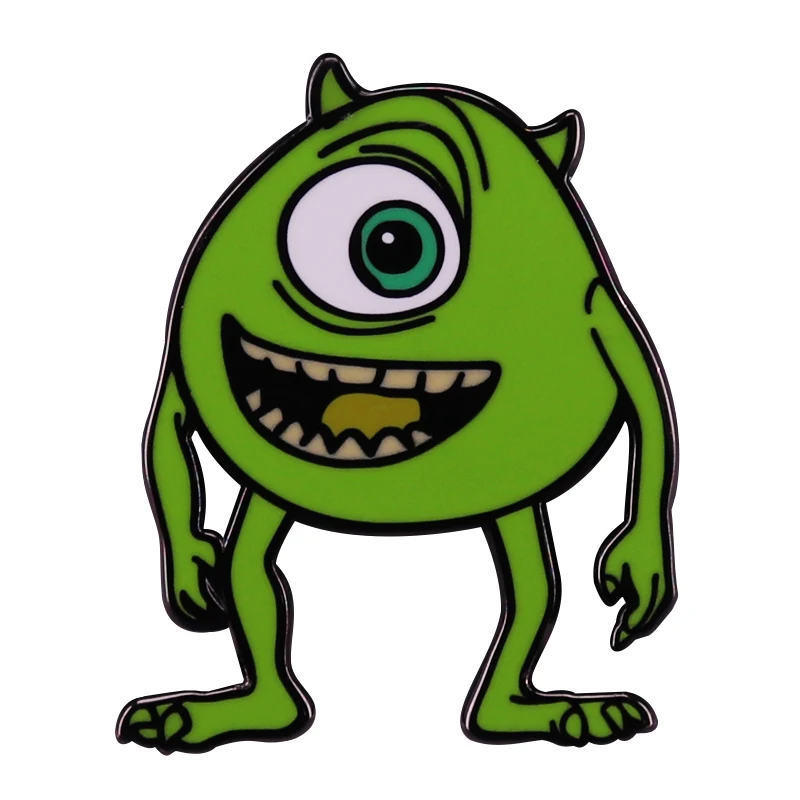 

One-eyed Monster Mike Wazoowski Enamel Brooch Pin Jacket Lapel Metal Pins Brooches Badges Exquisite Jewelry Accessories