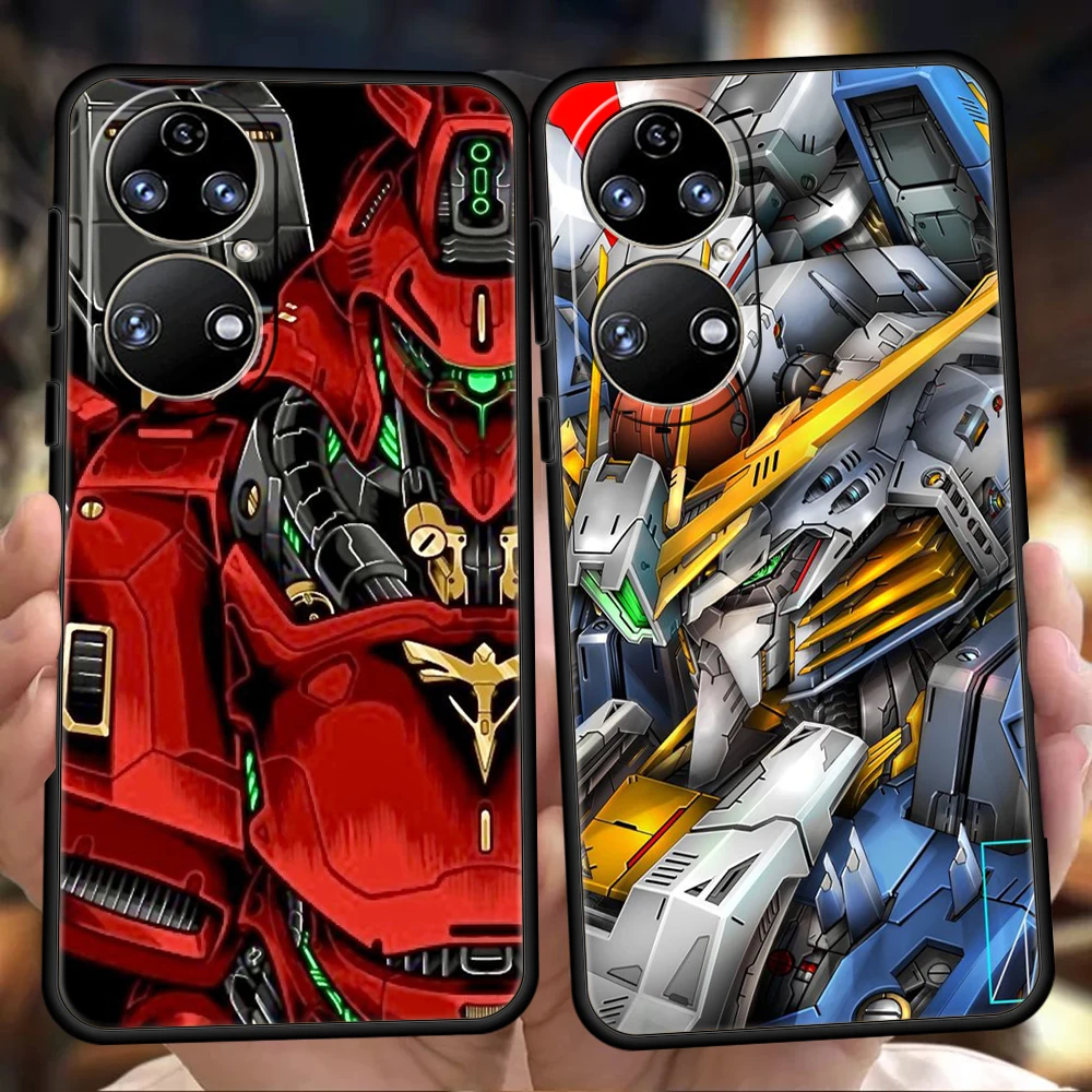 

Anime GUNDAM Soft Cover For Huawei P50 P40 P30 P20 Pro P Smart Z Y6 Y7 Y9 Y7A Y6P Y9S 2019 P40 Lite E Case Shockproof Shell TPU