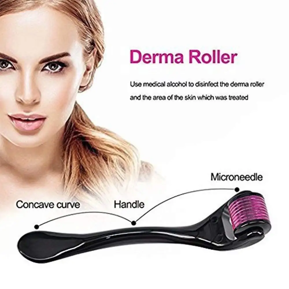 

540 Derma Roller Microniddle Roller For Face Microneedling 0.2/0.3mm Needles Length Titanium Dermoroller Mesoroller For Hair