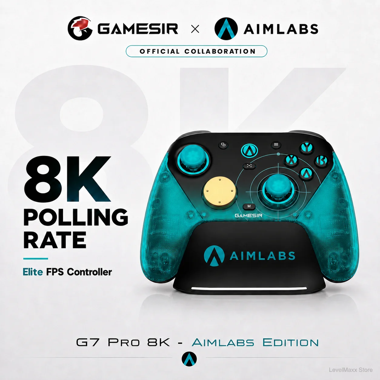 Фото Беспроводной геймпад GameSir G7 Pro 8K Aimlabs Edition для ПК, 8000 Гц частота опроса, Mag-Res ™   TMR Sticks Gen-2 №1