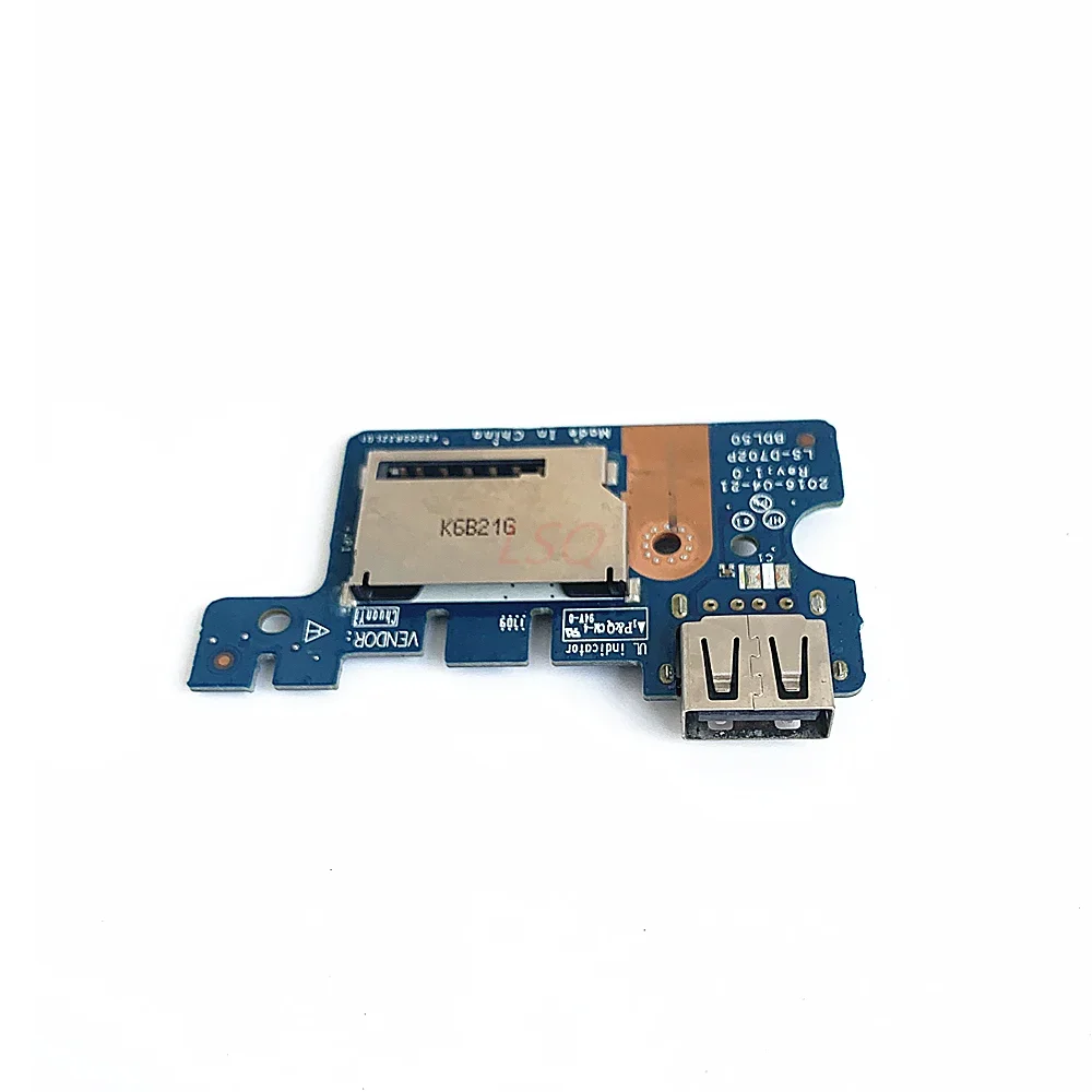 LS-D702P для ноутбука HP 15-AY 15-BA 255 G5 USB-плата плата чтения карт SD без кабеля 100% тест в