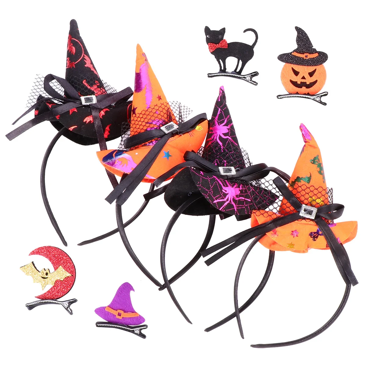 

Witch Headband Hat Cosplay Hair Costume Headbands Masquerade Headpiececlip Pumpkin Hoop Party Boppersdress Headdress Ghost