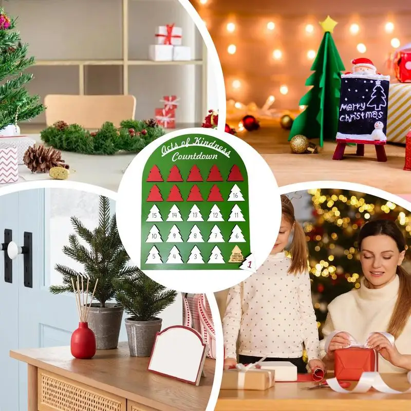 Деревянные адвент-календари Арка-домик Адвент-календари Деревянный календарь