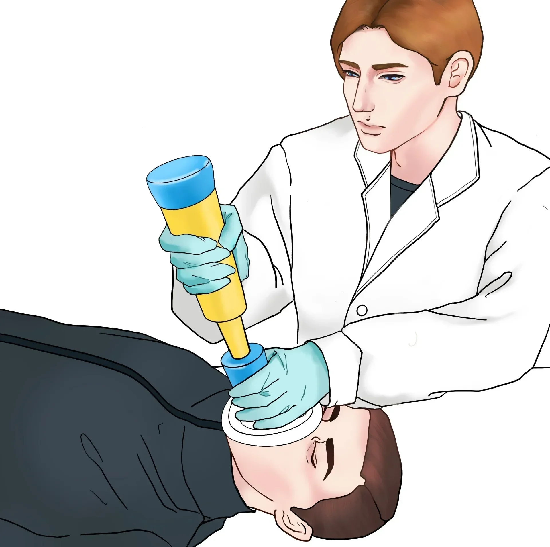 Модернизированное портативное устройство против удушения аварийный