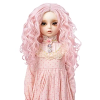 aidolla 13 14 16 bjd doll hair wig long curly bangs doll hair high temperature fiber wig doll accessories for diy gift