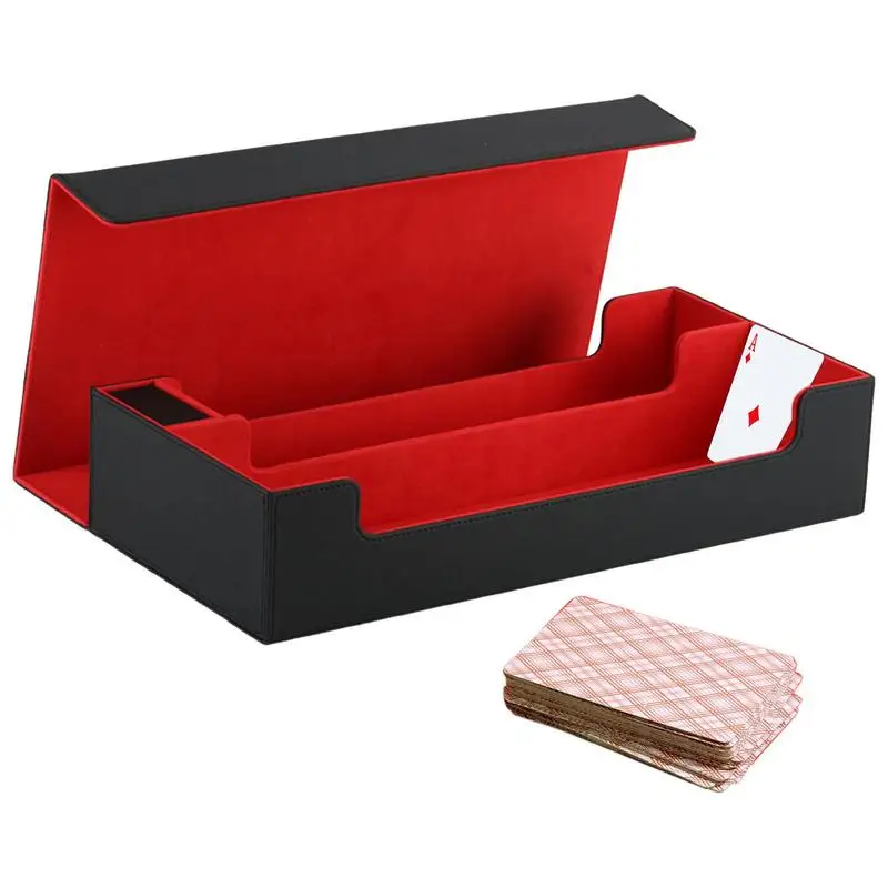 

Card Deck Box Storage Sports Cards Box Storage Card Deck Storage Box Magnetic Card Gathering Deck Case Holding 500 Cards Card