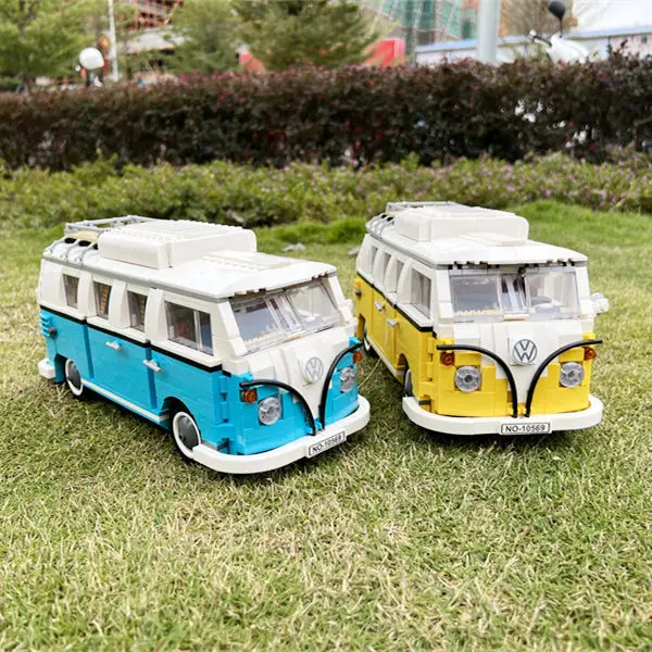 

1354pcs Compatible 10220 Technic Series VW T1 Camper Van Building Blocks Car Model Bricks Bus 21001 Children Toys Set