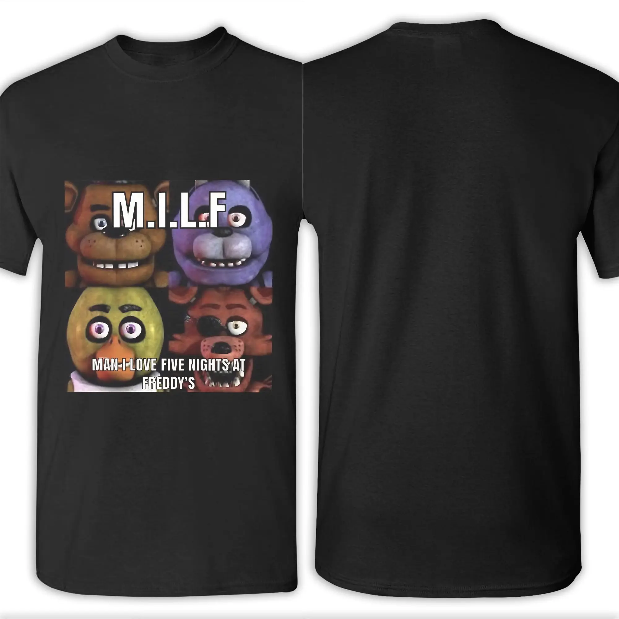 Футболка из 100% хлопка с принтом «MILF Man I Love Five Nights At Freddy's», FNAF, для мужчин (art.: 3920da7fa5400) - 3920da7fa5400