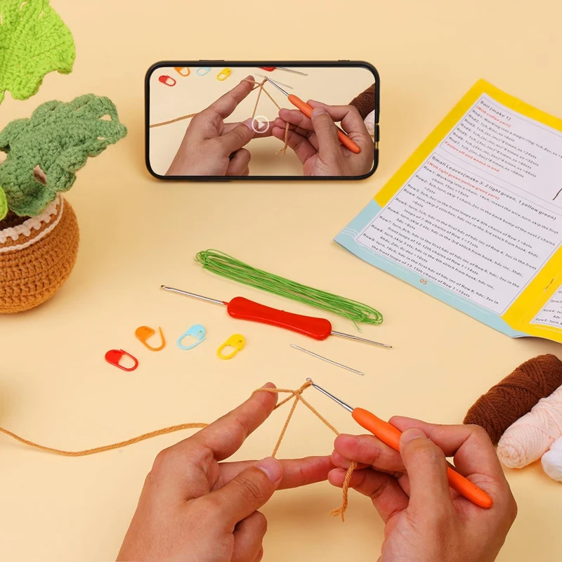 Сделай Сам изысканная искусственная кожа акриловая полная фотография с вязаными