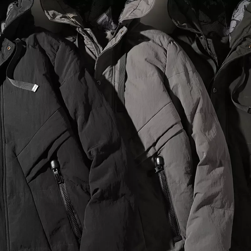 Long Parkas Coat Men Autumn New Fashion Streetwear Parka Men Windproof Casual Coat Men Winter Thick Warm Hooded