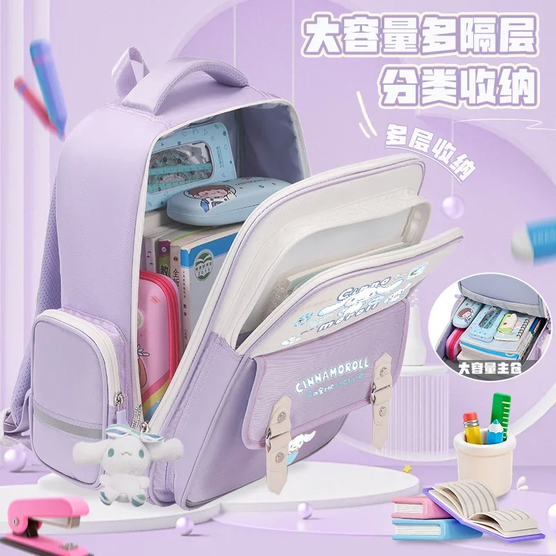 Новый Школьный Рюкзак Sanrio в стиле Cinnamoroll Babycinnamoroll вместительный