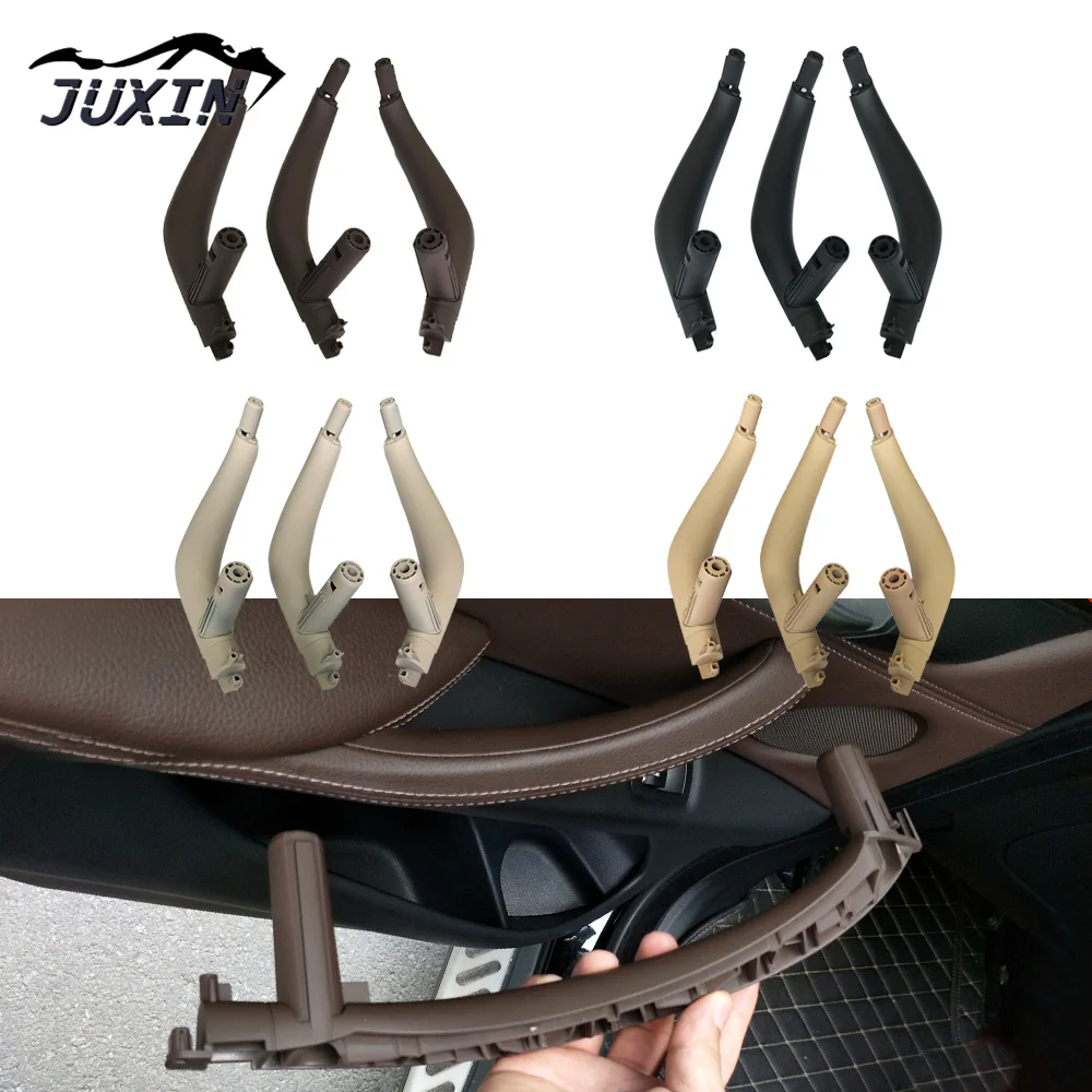 

RHD Car Inner Doors Handle Pull Trim Left Right ABS Fit For 2014 2015 2016 2017 2018 BMW X5 X6 F15 F16 3PCS