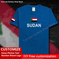 north sudan sudanese cotton t shirt custom jersey fans diy name number brand logo fashion hip hop loose casual t shirt sdn islam