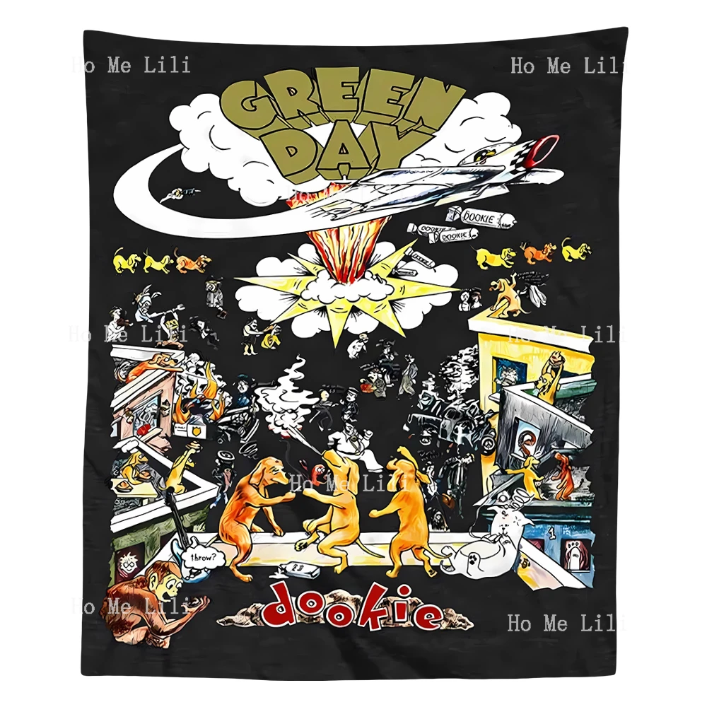 Фото Green Day Dookie 1994 Тур гобелен настенный для спальни гостиной современный дизайн гобелены №1