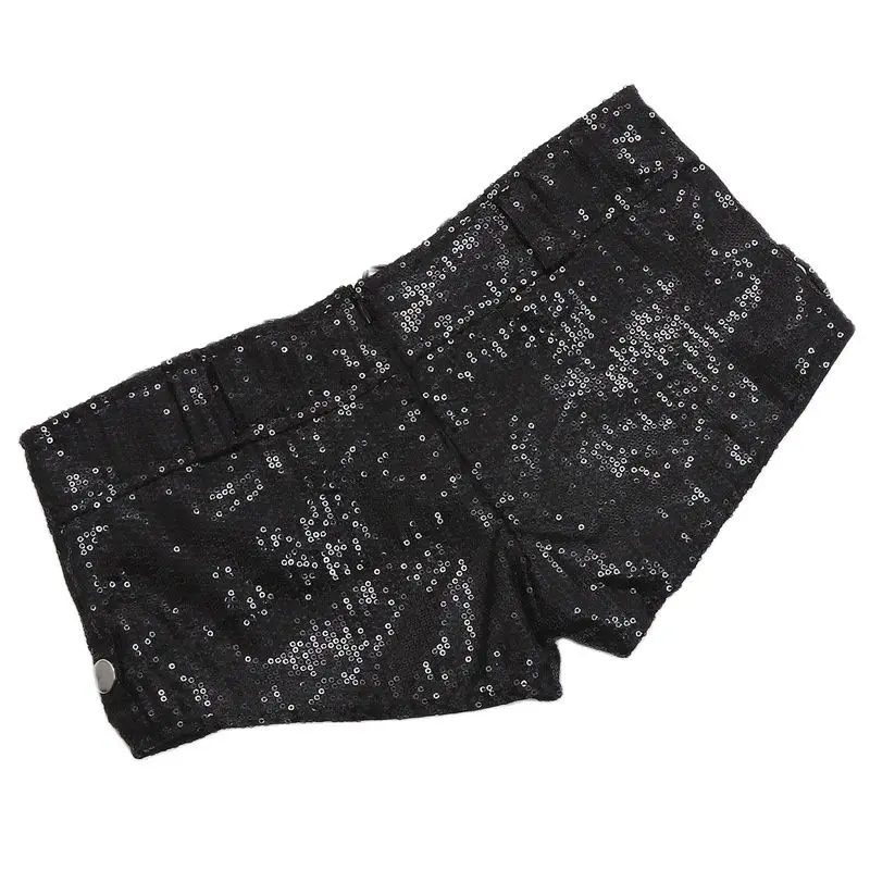 New Stage Performance Clothes Low Waist Sexy Sequin Shorts Pole Dance Women's Micro Shorts