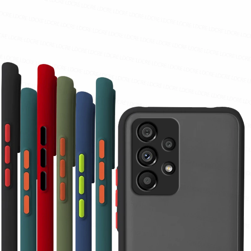 

For Samsung Galaxy A33 5G Case Matte PC Bumper TPU Case For Samsung Galaxy A03 A13 A23 A33 A53 A73 Back Cover For Samsung A33 5G